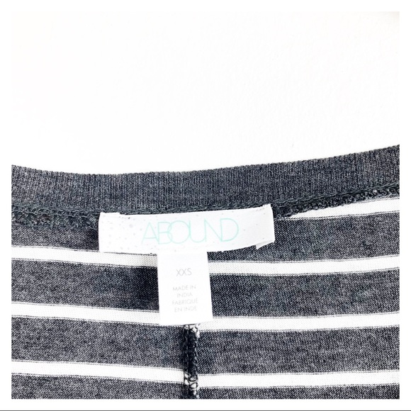 NEW Abound Striped Long Sleeveless Crew Neck Tee XXS - Picture 6 of 8